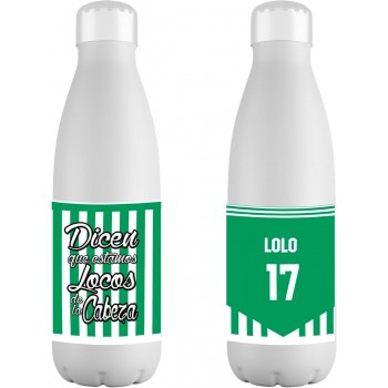 Botella Acero Inoxidable 700ml Personalizada del Betis...