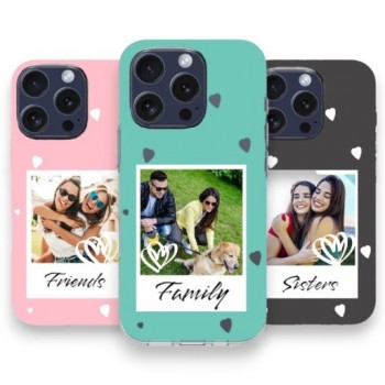 Funda con foto personalizada de corazones en Silicona de...