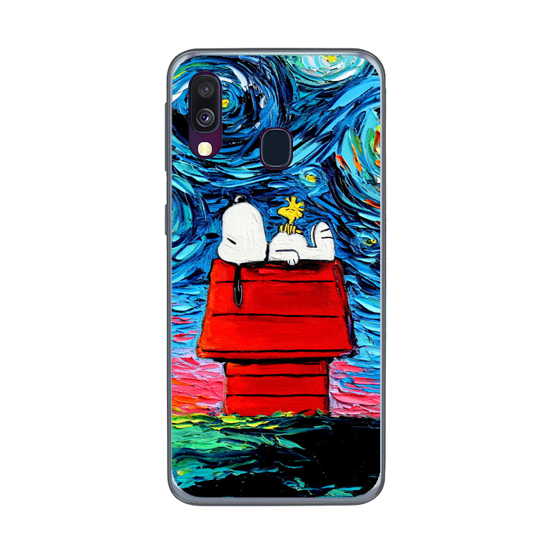 Funda Gel Moo Samsung Galaxy A40 Snoopy Pintura