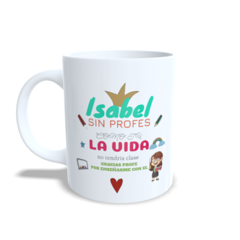 Taza de Cerámica "SIN PROFES COMO TU..." Personalizable...