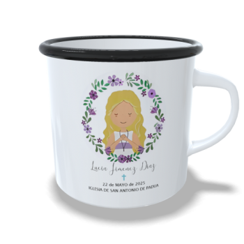 Taza con Dibujo de Comunión Personalizable
