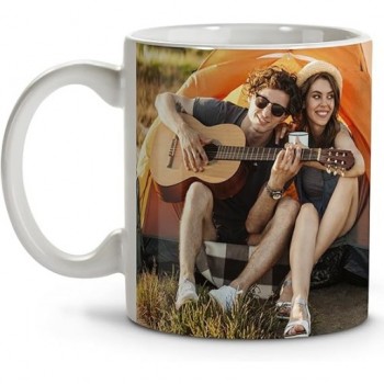 Taza de Cerámica Personalizada con 2 Fotos