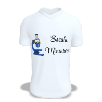 Camiseta Blanca Personalizada "Escala Miniatura"