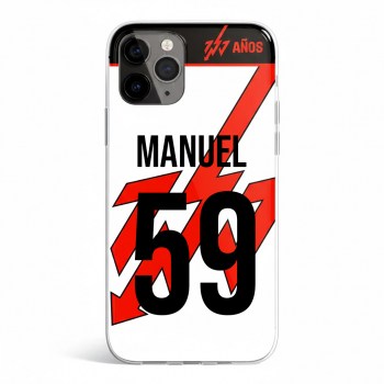 Funda de Gel Personalizada de Camiseta del Rayo Vallecano...