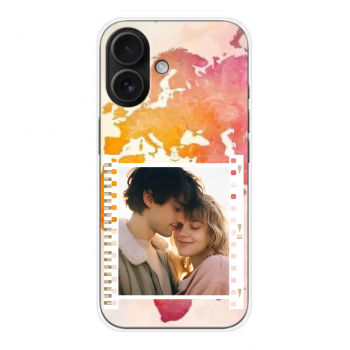 Funda de gel personalizada estilo mapamundi