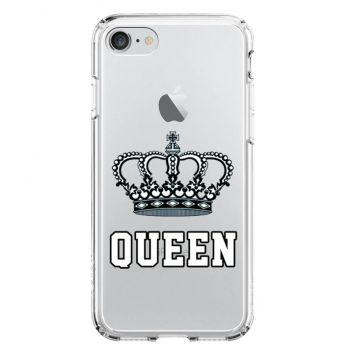 Funda de gel personalizada estilo "Queen" para iPhone