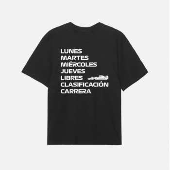 Camiseta Negra Oversize Personalizada "Clasificación,...