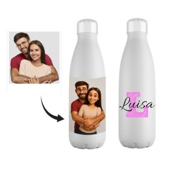 Botella Acero Inoxidable 700ml Personalizada con Foto...