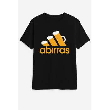 Camiseta Negra Personalizada "abirras"