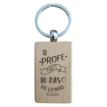 Llavero Personalizado "Profe Eres Lo Más de lo Más"