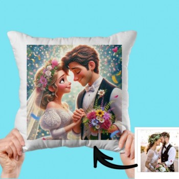 Cojín de 40x40 con Relleno Personalizado con Foto estilo...