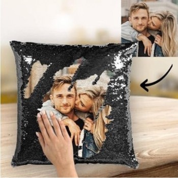 Cojín de Lentejuelas Reversibles de 40x40 con Relleno...