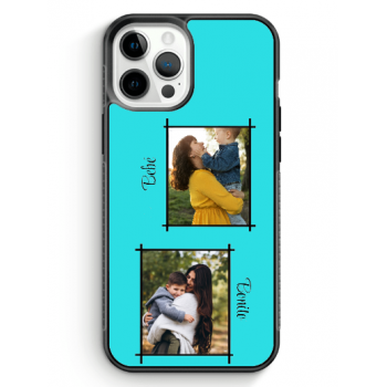 Funda Personalizada Collage de 2 Fotos de Silicona de Color