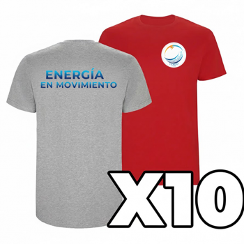 LOTE 10 CAMISETAS PERSONALIZADAS