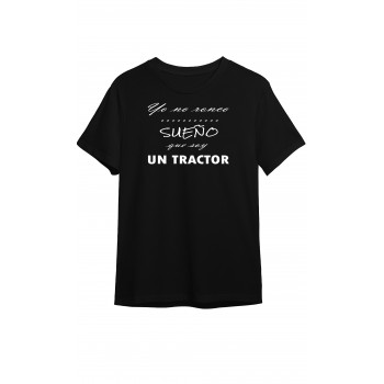 Camiseta Negra Personalizada "Yo no ronco, sueño que soy...