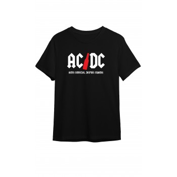 Camiseta Negra Personalizada "ACDC Antes cerveza, después...