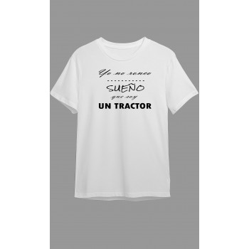 Camiseta Blanca Personalizada "Yo no ronco, sueño que soy...