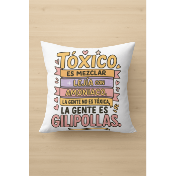Cojín de 40x40 con Relleno Personalizado "... La gente no...