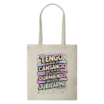 Tote Bag Multiusos Personalizado "Tengo un nivel de...